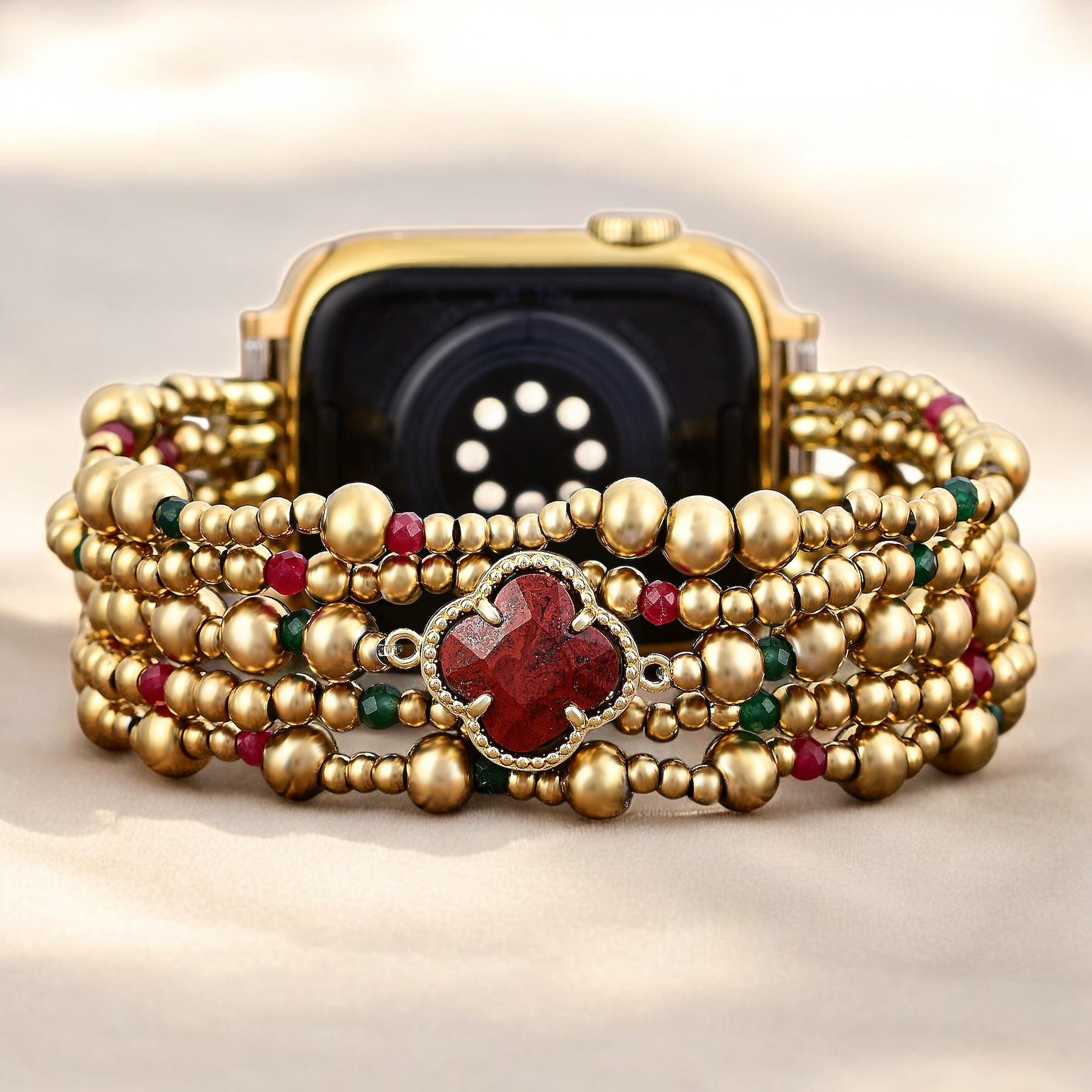 Bracelet extensible Holiday Lucky Clover pour Apple Watch