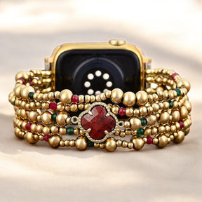 Bracelet extensible Holiday Lucky Clover pour Apple Watch