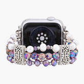 Bracelet extensible artisanal en jaspe Oasis pour Apple Watch