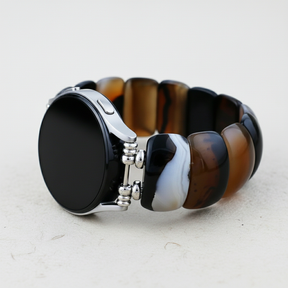 Bracelet extensible Bohemian Onyx Elegance pour Samsung Galaxy Watch