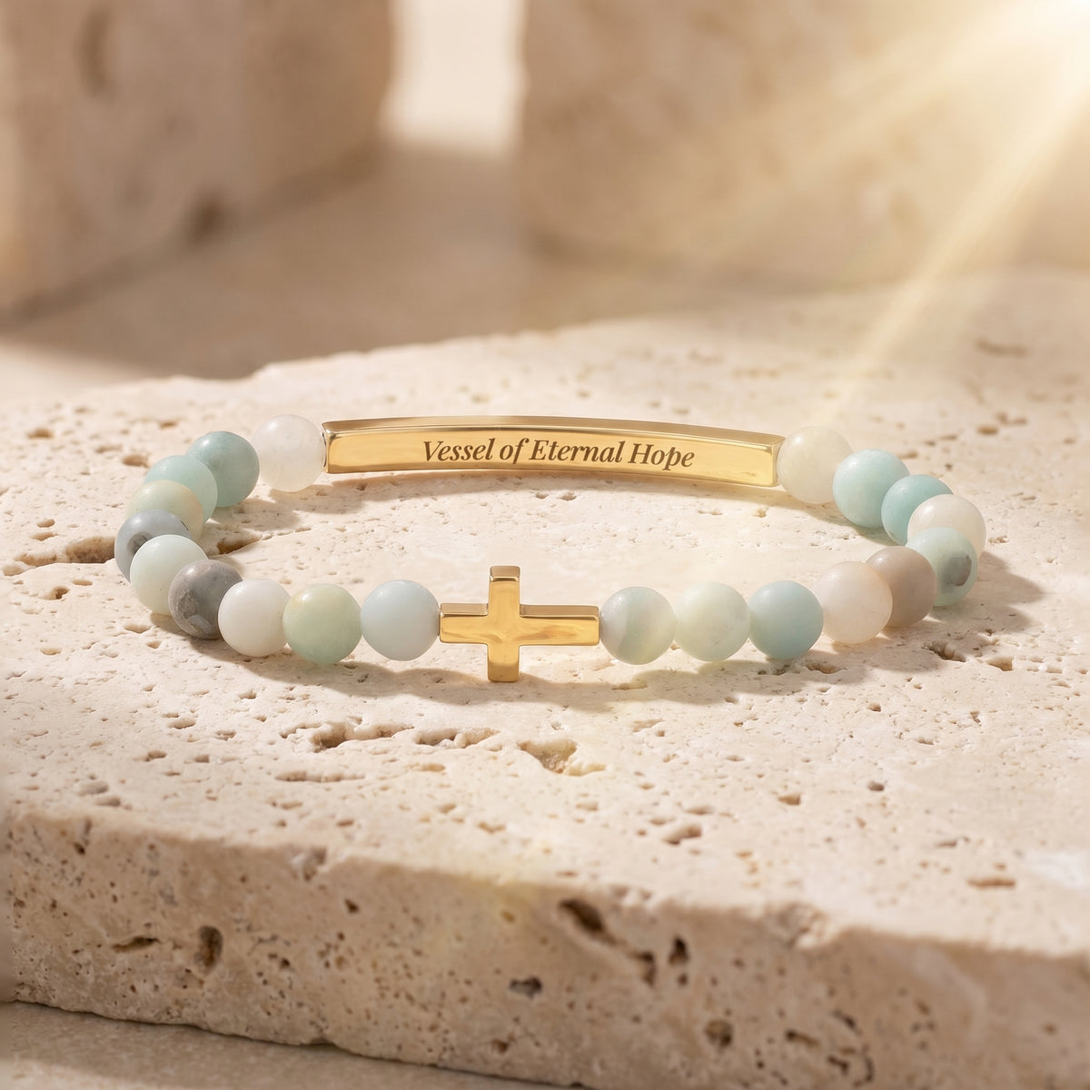 Bracelet Amazonite Message Secret Vessels of Purpose