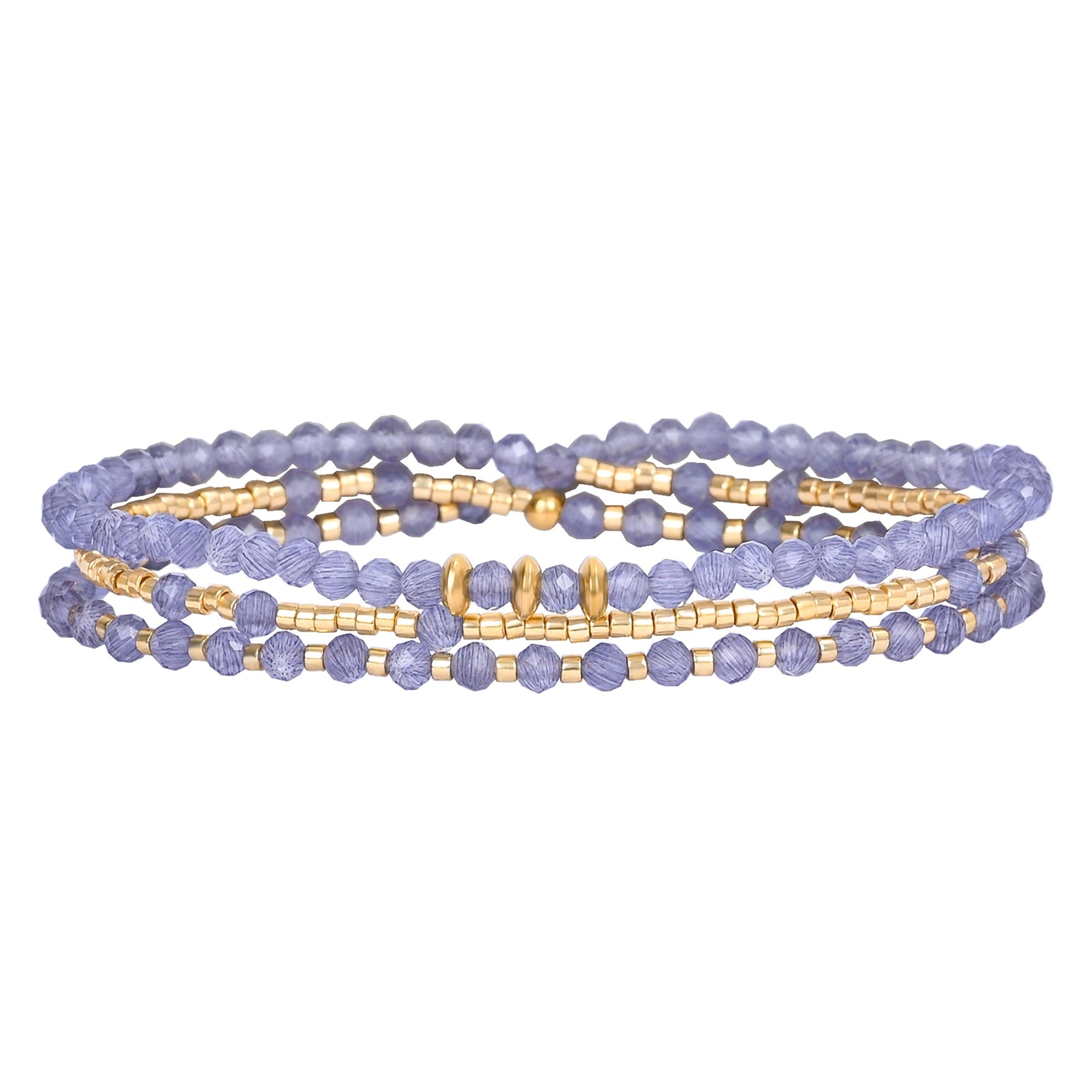 Lilac Glow Bracelet/Collier Multi-Style