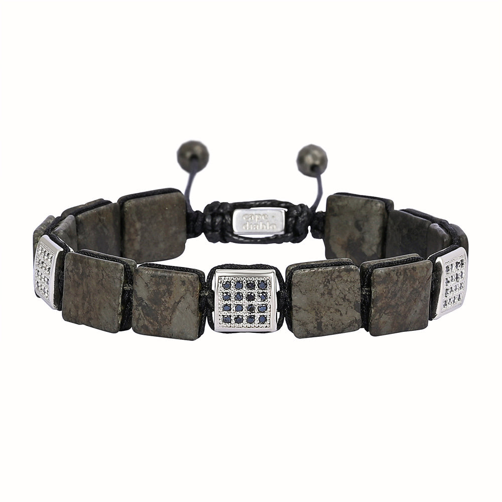 Bracelet en pyrite pour homme