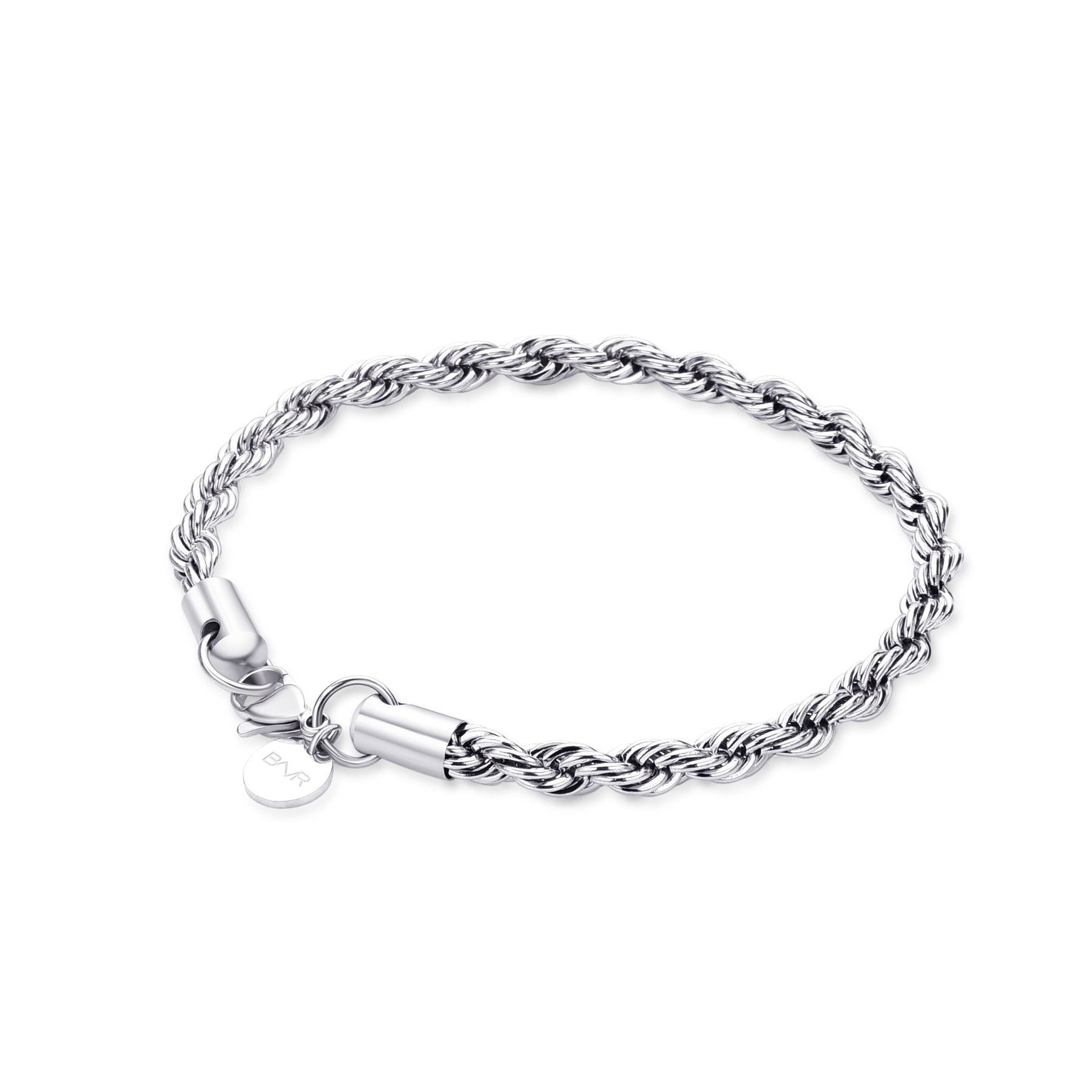 Bracelet en corde (argent) 5 mm