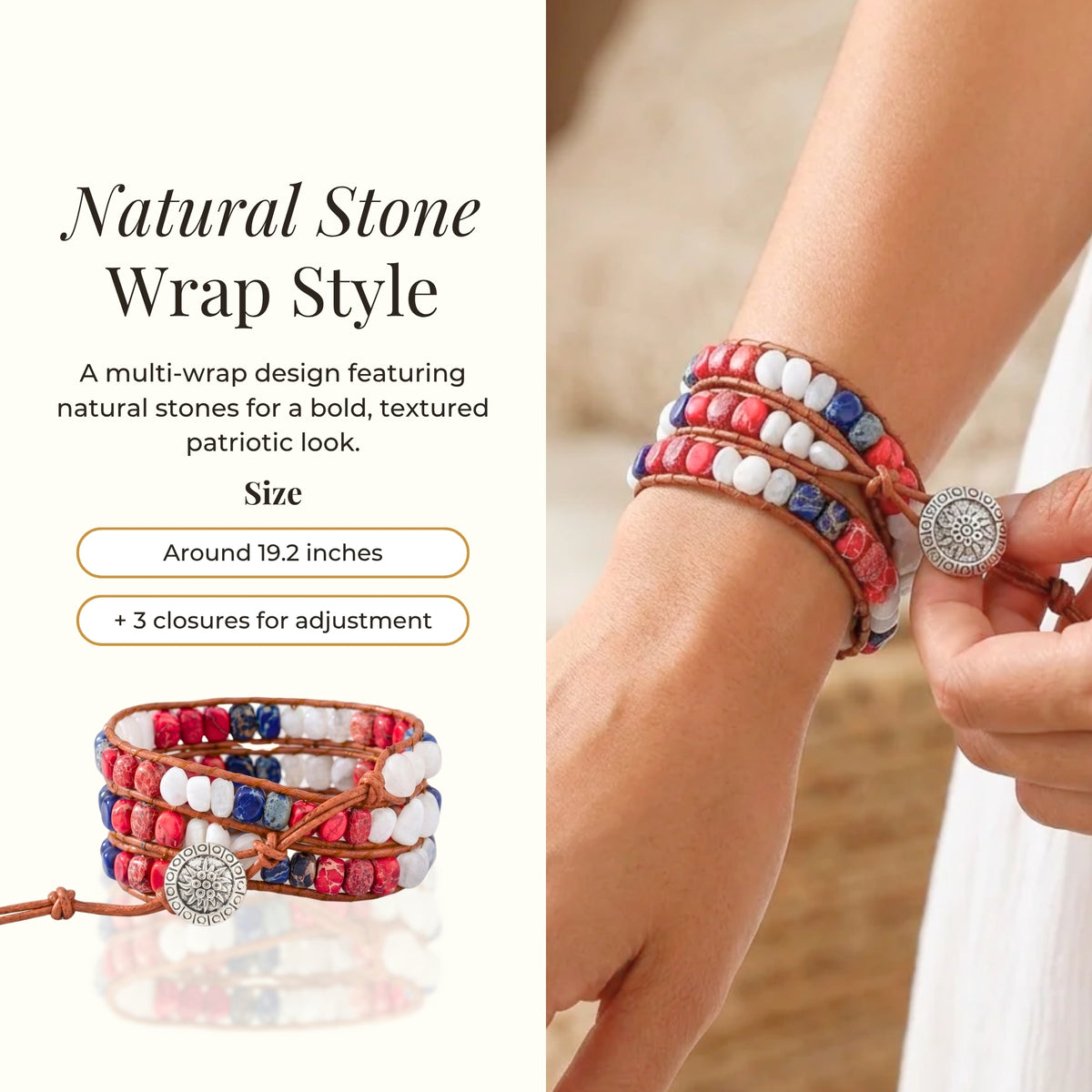 Bracelet enroulé Freedom Light