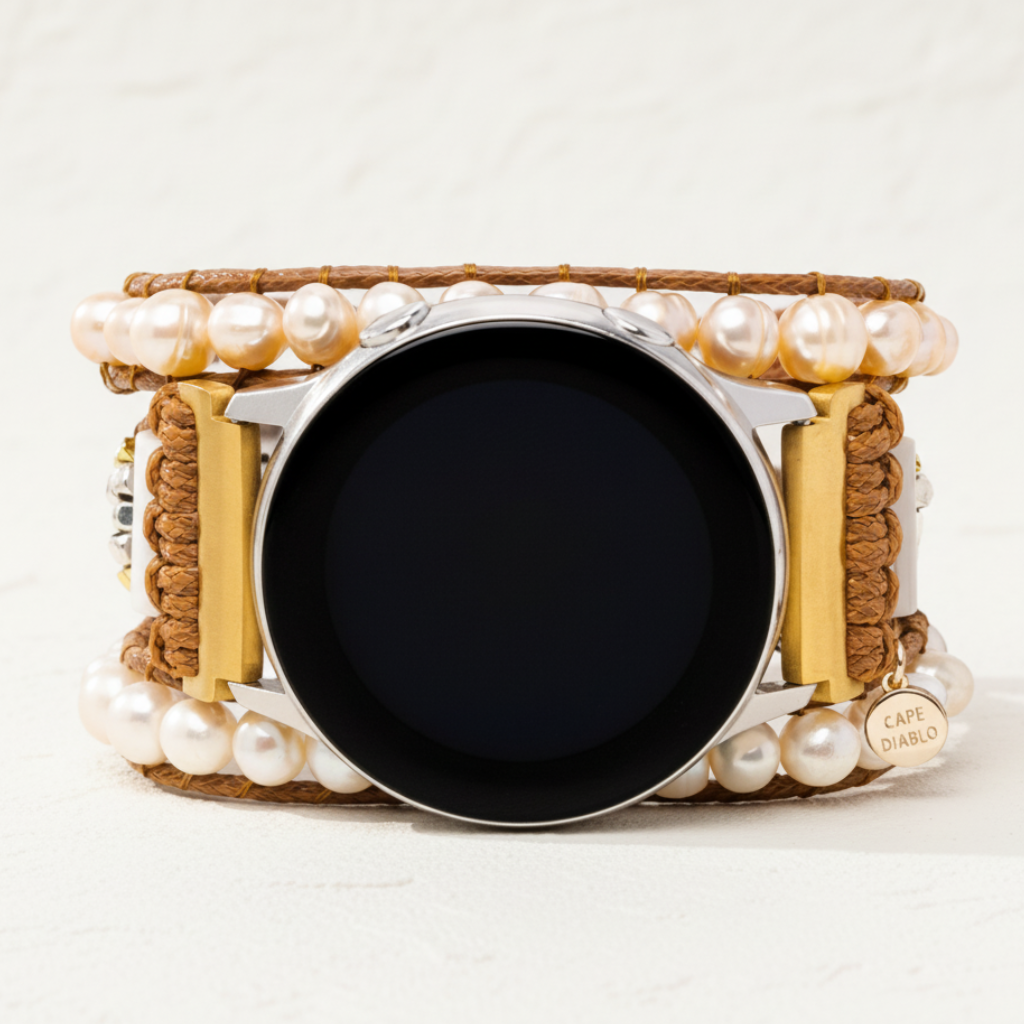 Bracelet de montre Samsung Galaxy en perle d'eau douce