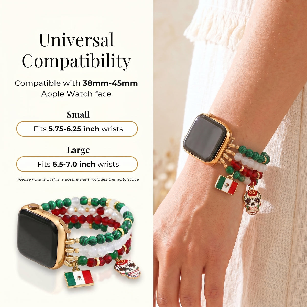 Bracelet extensible Viva México pour Apple Watch