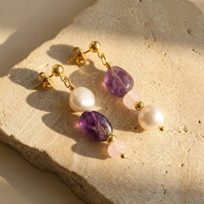 Boucles d'oreilles Amethyst Glow