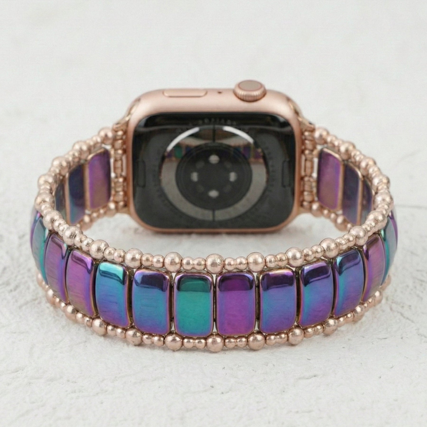 Bracelet extensible Rose Euphorie pour Apple Watch