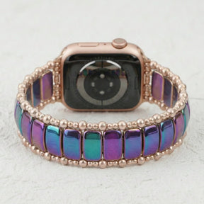 Bracelet extensible Rose Euphorie pour Apple Watch