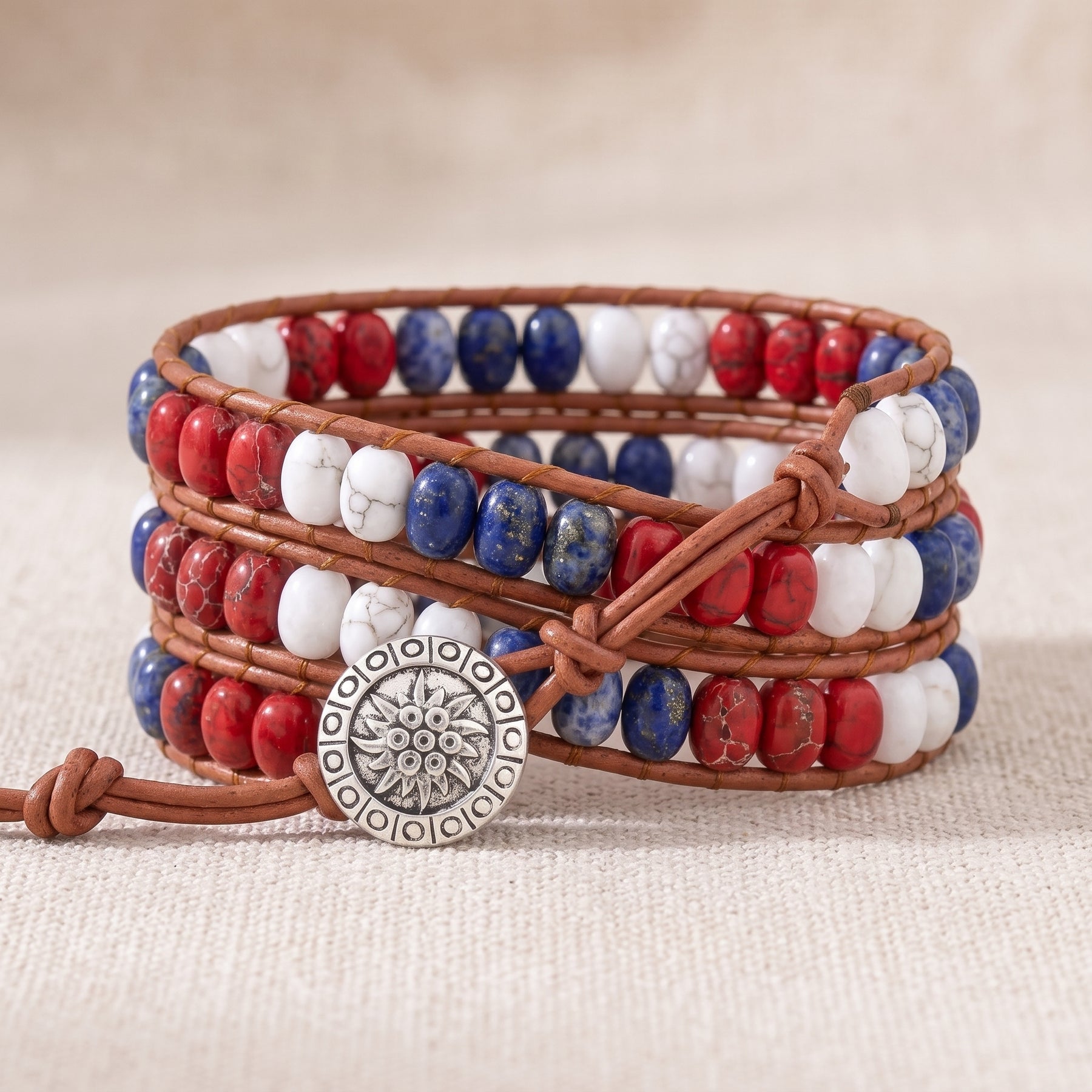 Bracelet perlé Britannia du Royaume-Uni