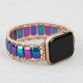 Bracelet extensible Rose Euphorie pour Apple Watch