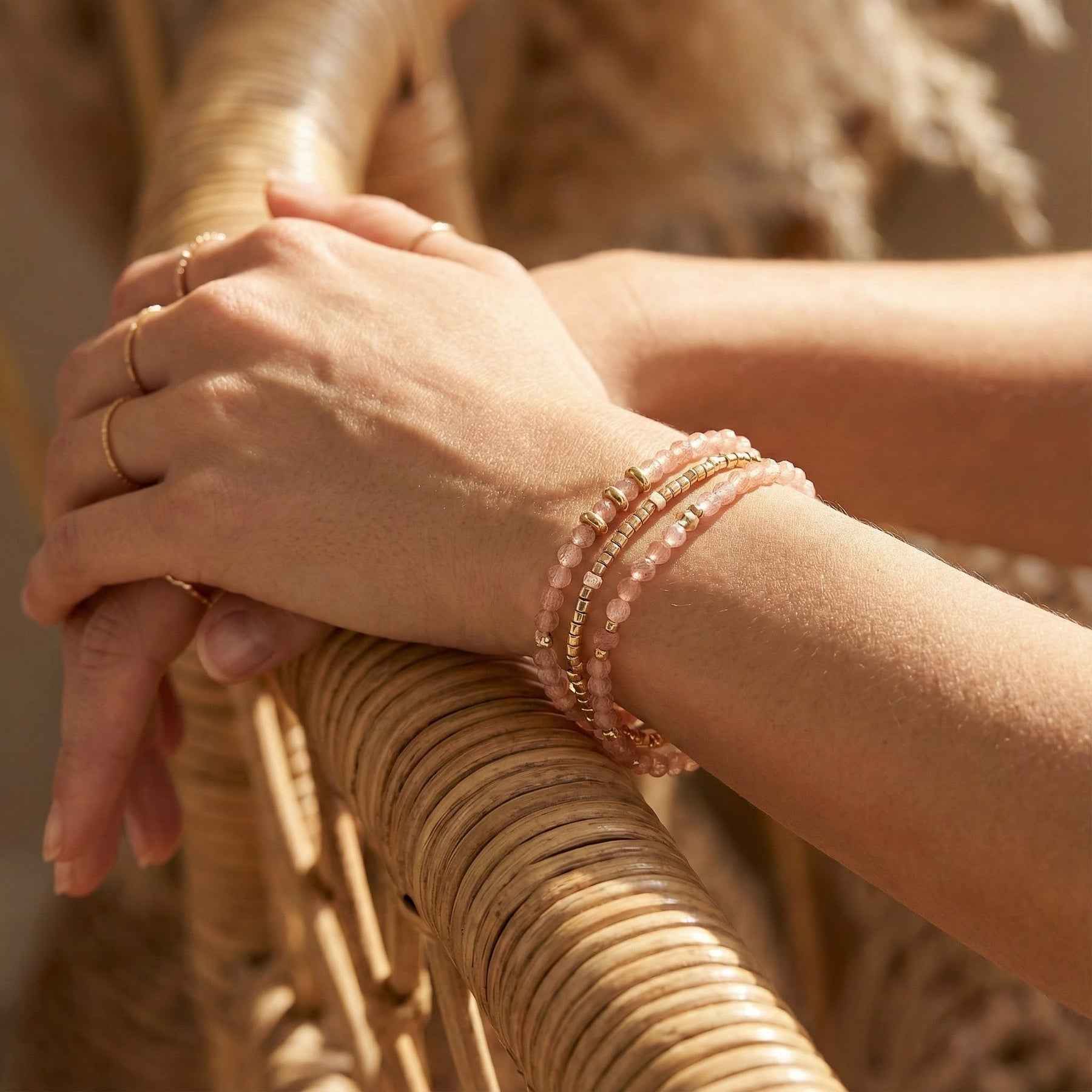 Bracelet/Collier Multi-Style Sunset Blush