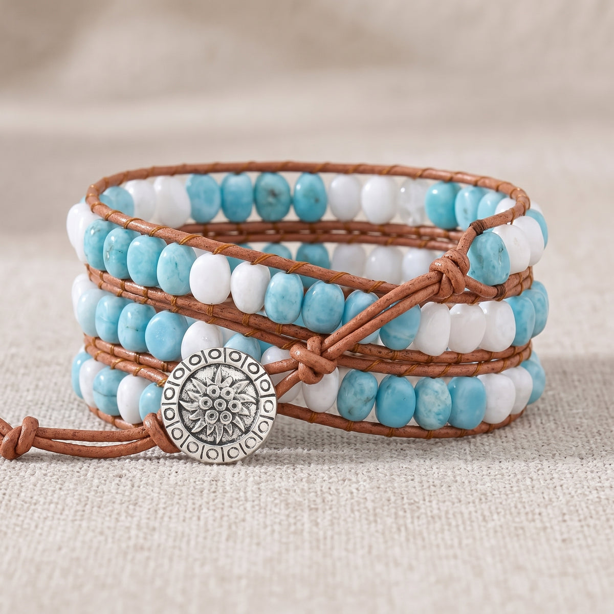 Bracelet perlé Albiceleste d'Argentine