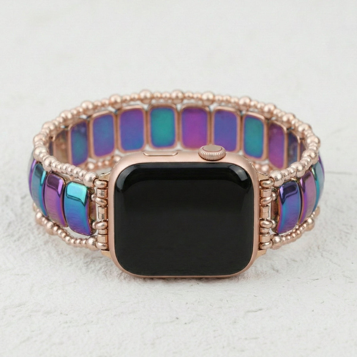 Bracelet extensible Rose Euphorie pour Apple Watch