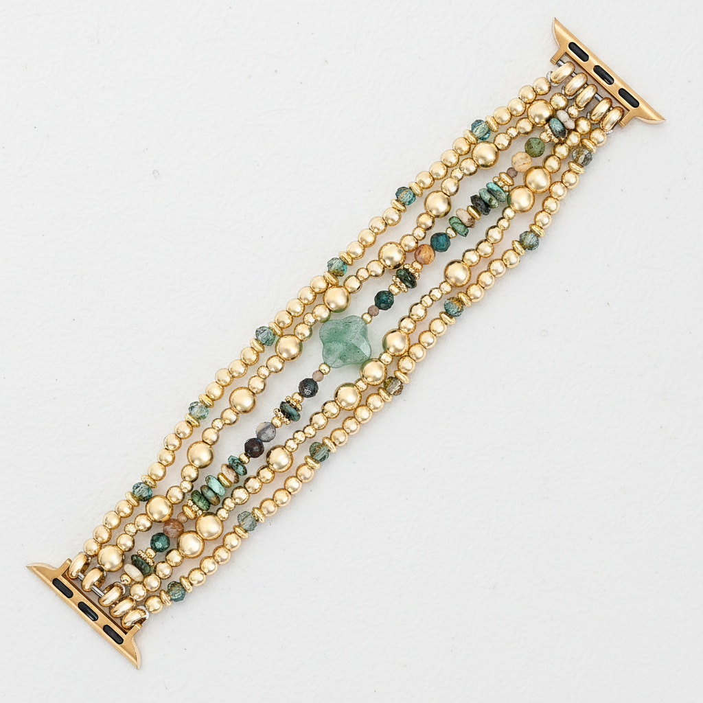 Bracelet extensible Oasis doré pour Apple Watch