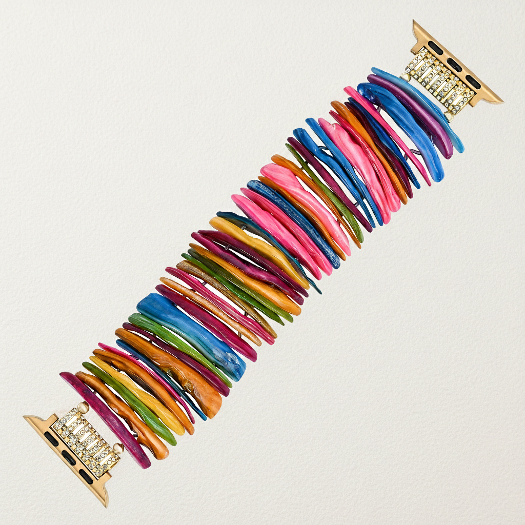 Bracelet extensible en coquille d'or dopamine pour Apple Watch