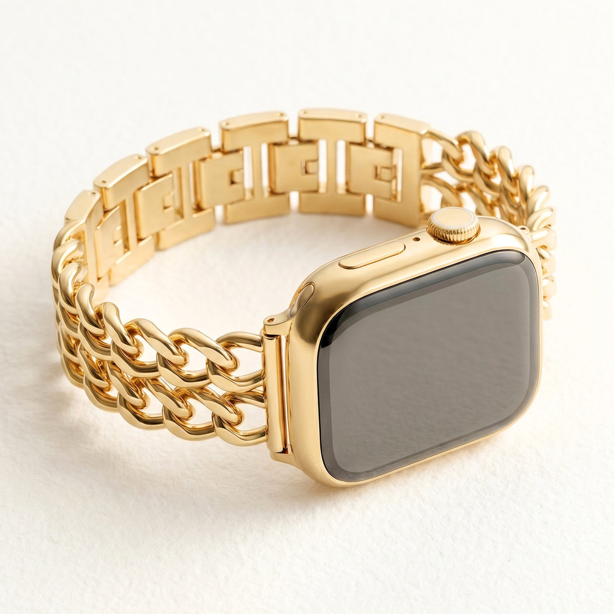 Bracelet Apple Watch de luxe courbe or