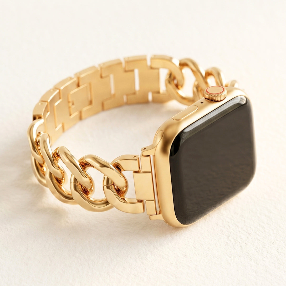 Bracelet Apple Watch de luxe en or tressé