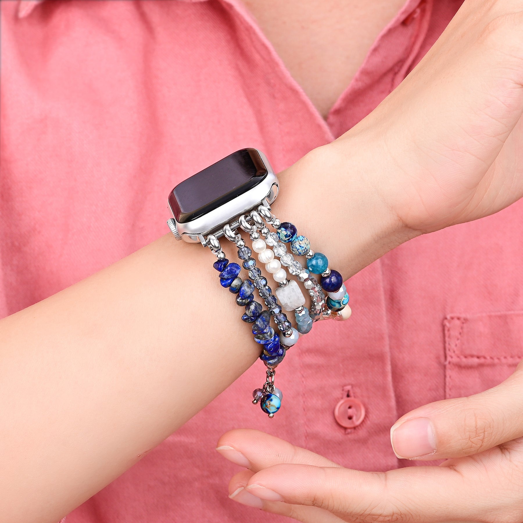 Bracelet Apple Watch extensible Intense Jasper Glimmer