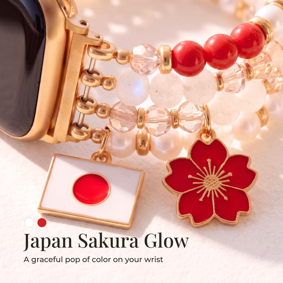 Bracelet Apple Watch extensible Sakura Bloom Japon