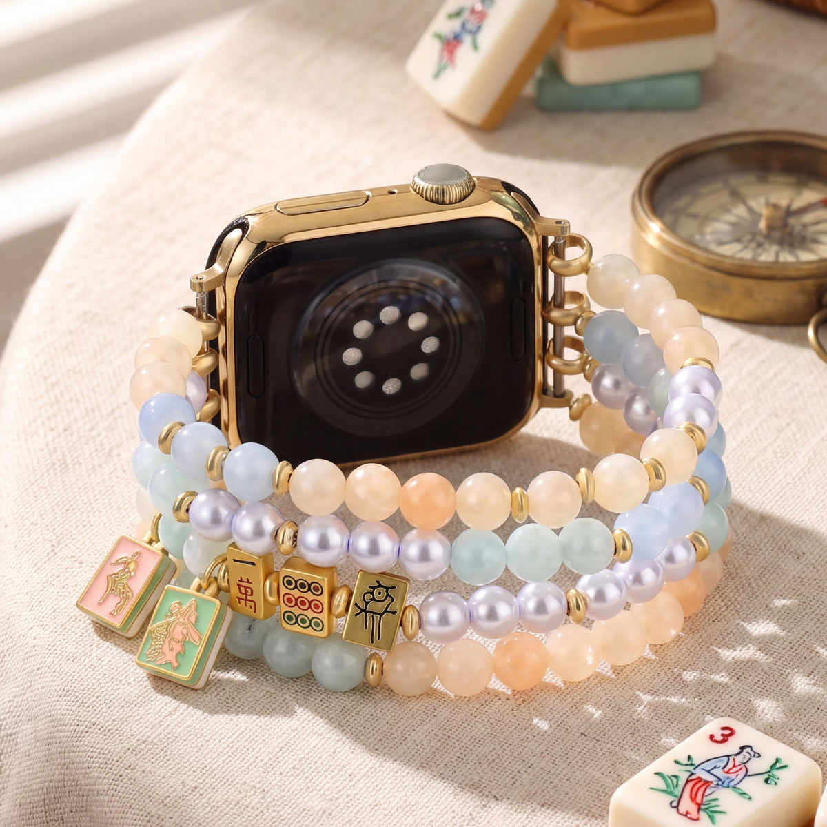 Bracelet extensible Lucky Mahjong pour Apple Watch