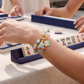 Bracelet porte-bonheur de mahjong
