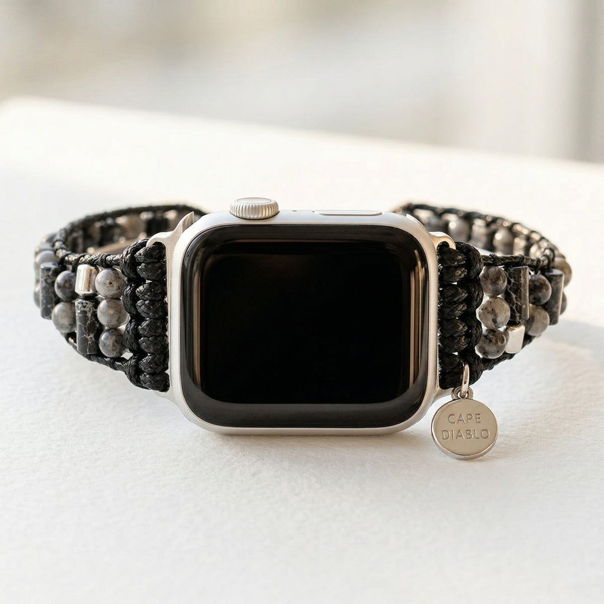 Bracelet actif pour Apple Watch en labradorite pour homme