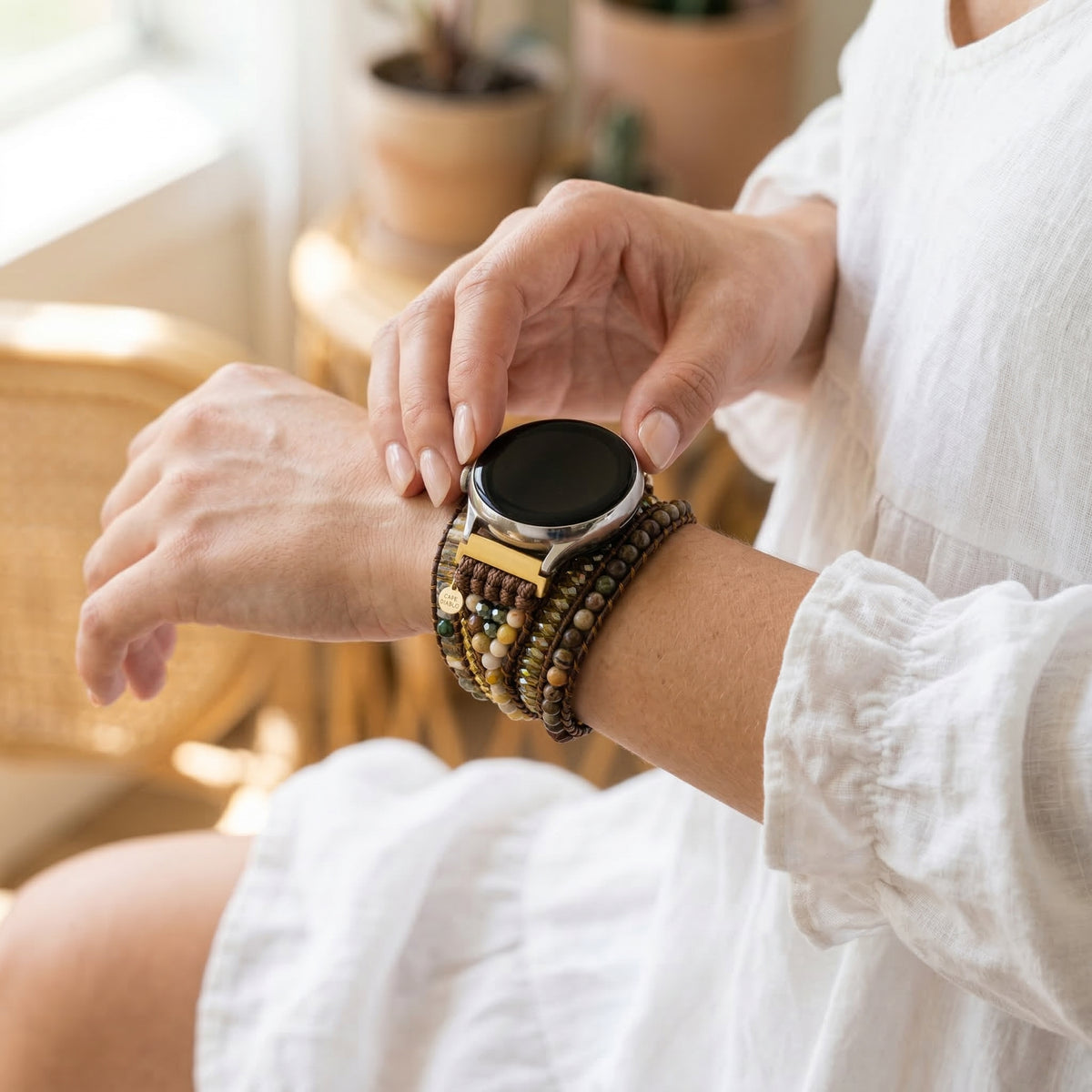 Bracelet de montre Samsung Galaxy Déesse de la lumière de la lune