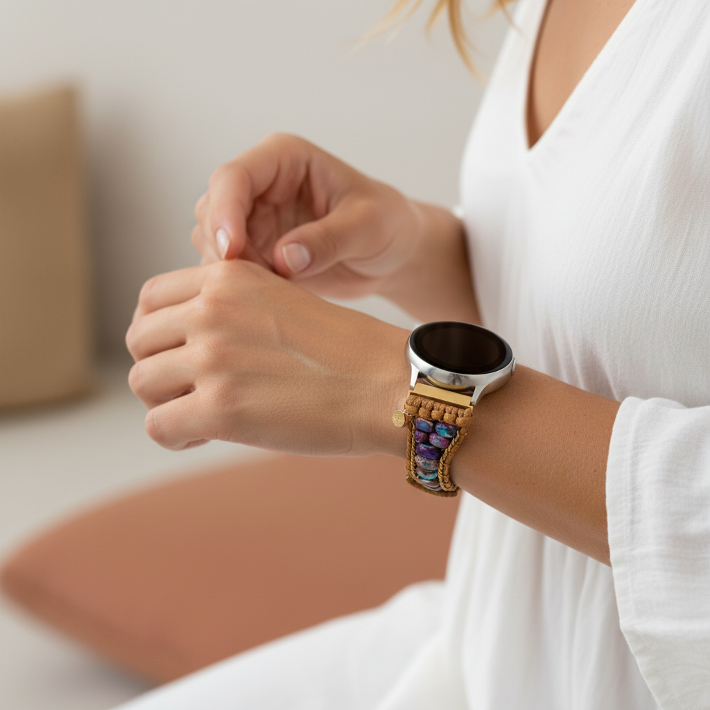 Bracelet de montre Samsung Galaxy en jaspe clair de lune