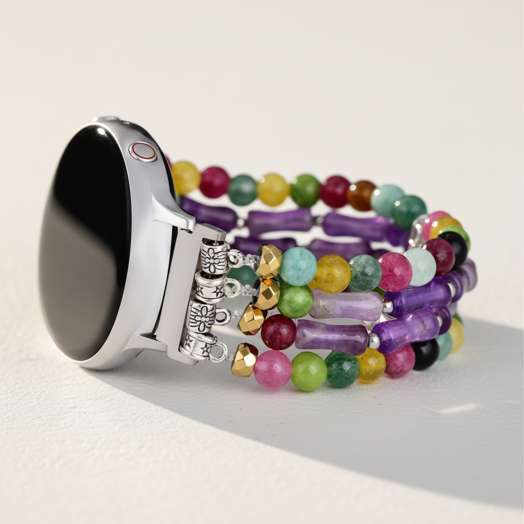 Bracelet de montre extensible Mosaic Amethyst Samsung Galaxy