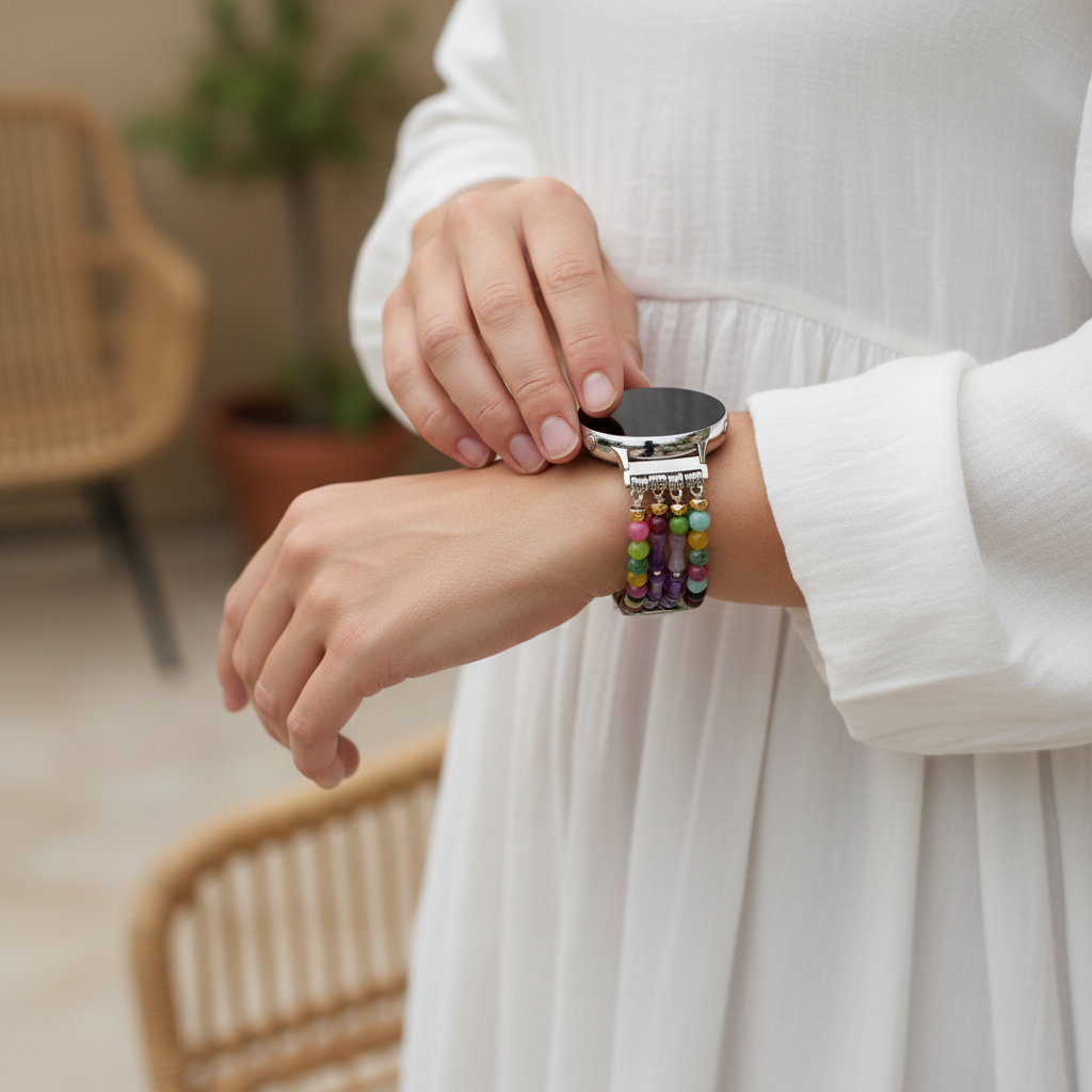 Bracelet de montre extensible Mosaic Amethyst Samsung Galaxy