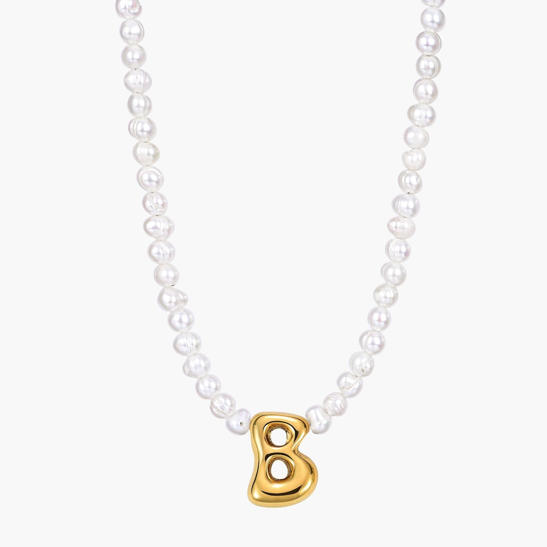 Collier Initial en Perles et Bulles