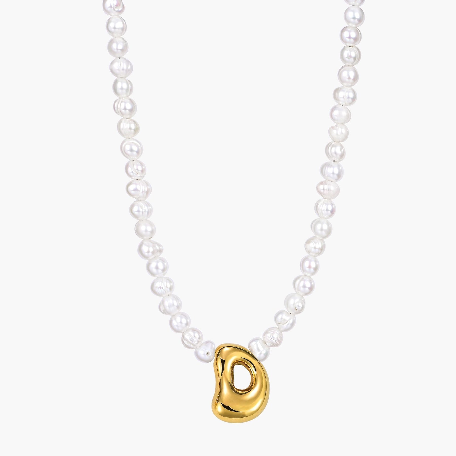 Collier Initial en Perles et Bulles