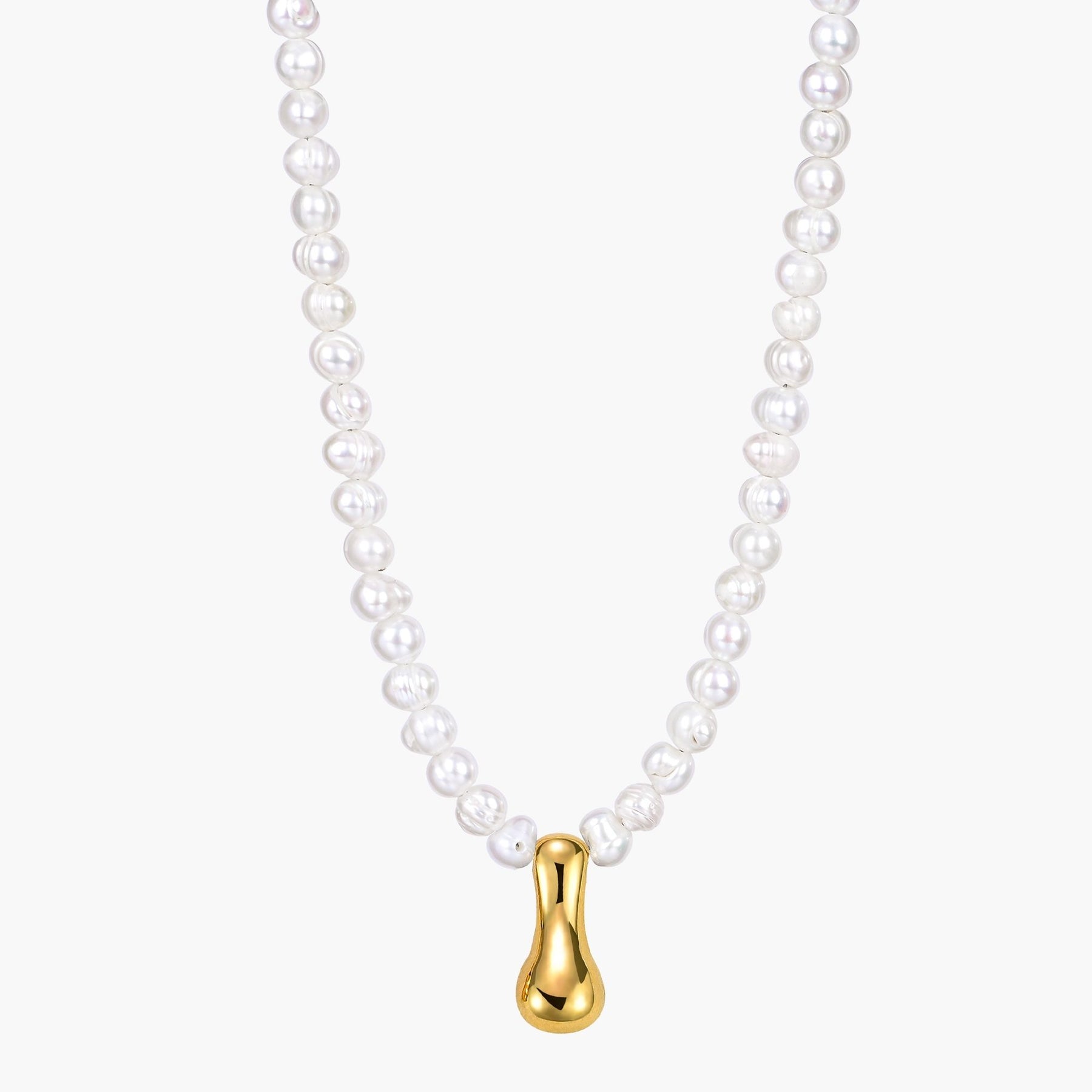 Collier Initial en Perles et Bulles