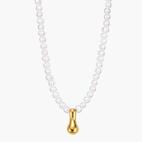 Collier Initial en Perles et Bulles