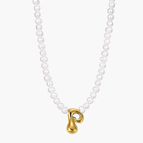 Collier Initial en Perles et Bulles