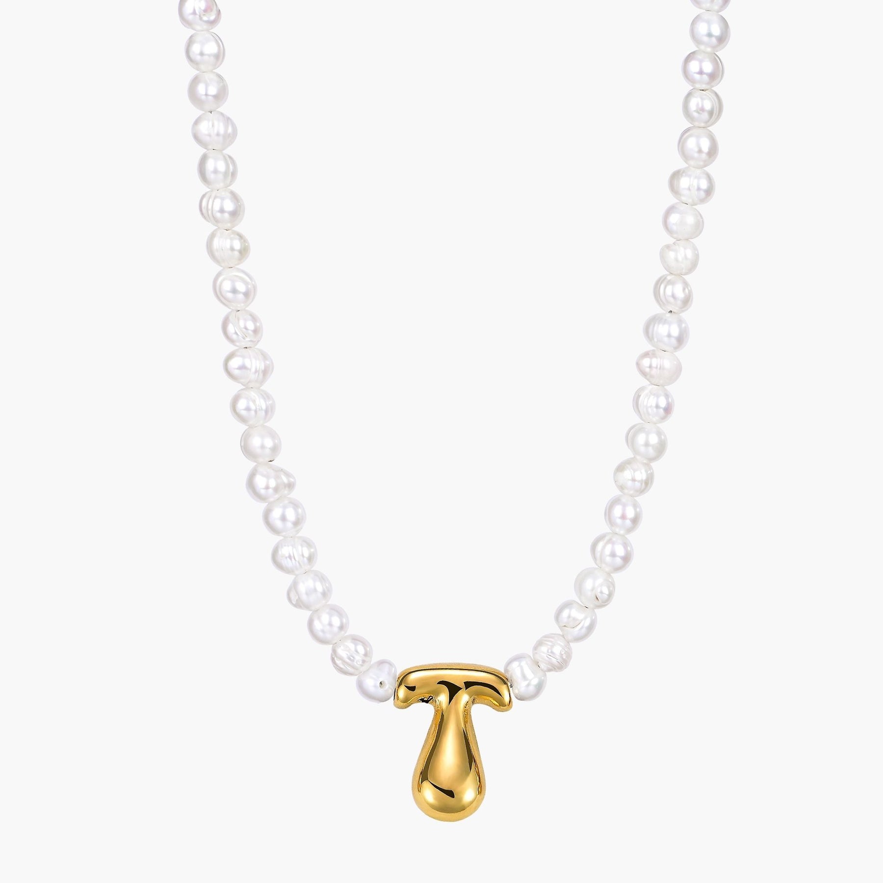 Collier Initial en Perles et Bulles