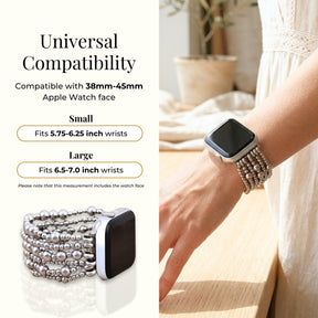 Bracelet extensible Platinum Demure pour Apple Watch