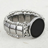 Bracelet extensible Platinum Noir pour Samsung Galaxy Watch