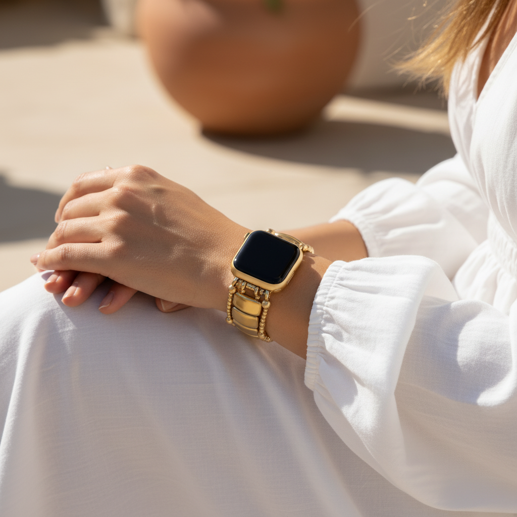 Bracelet extensible Apple Watch or noir