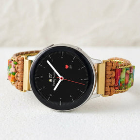 Bracelet de montre Samsung Galaxy en jaspe de la forêt tropicale
