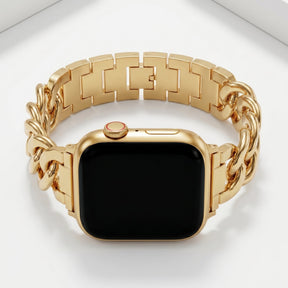 Bracelet Apple Watch de luxe en or tressé