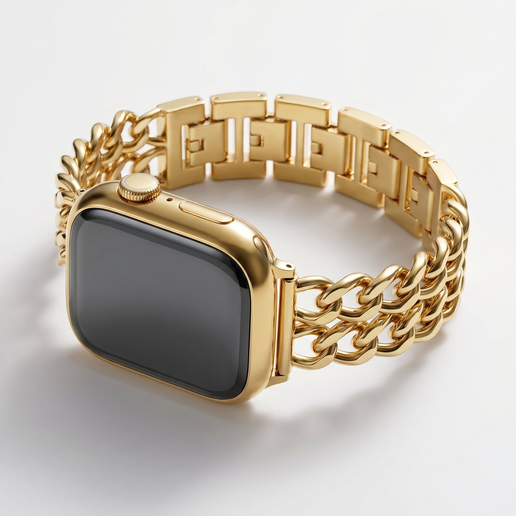 Bracelet Apple Watch de luxe courbe or