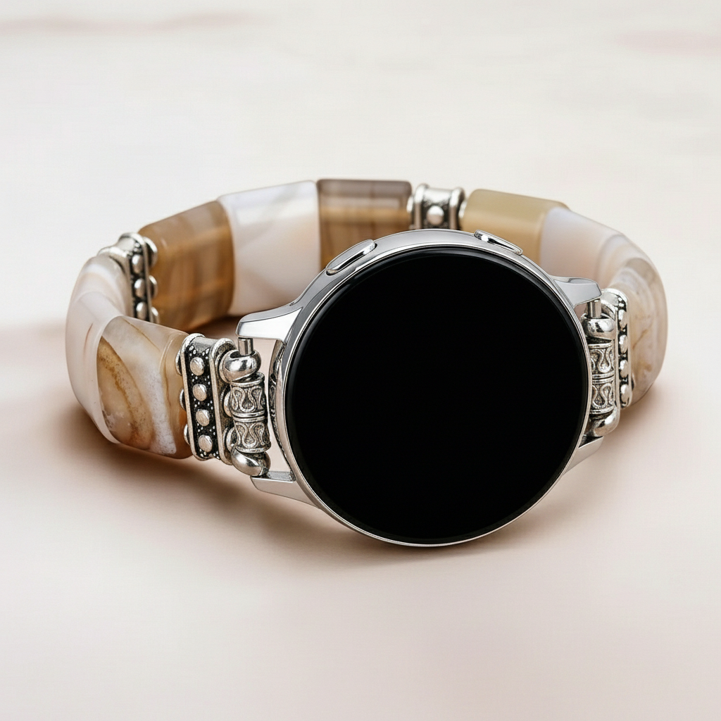 Bracelet extensible en agate Sacred Sands pour Samsung Galaxy Watch