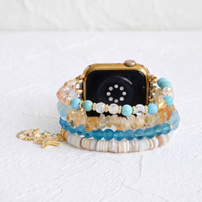 Bracelet Apple Watch extensible Seaside Glow