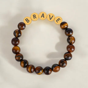 Bracelet d'inspiration courage Œil de tigre