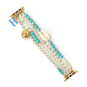 Bracelet Apple Watch Argent Albiceleste Stretch