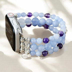 Bracelet extensible Aquamarine Love Apple Watch