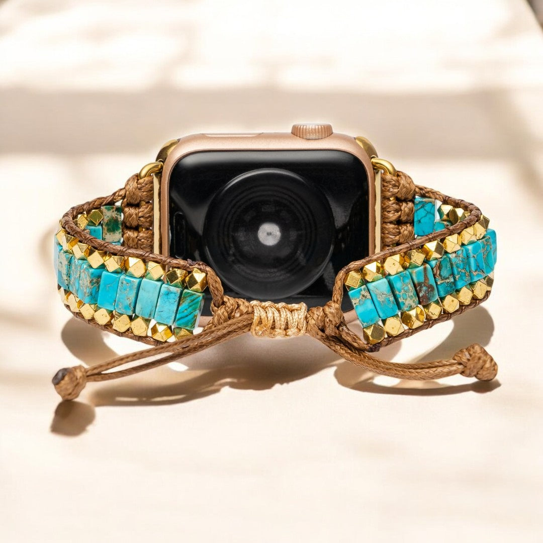 Bracelet Apple Watch turquoise audacieux